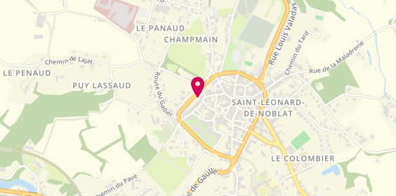 Plan de Pharmacie Vacarie, 20 Rue de la Liberte, 87400 Saint-Léonard-de-Noblat