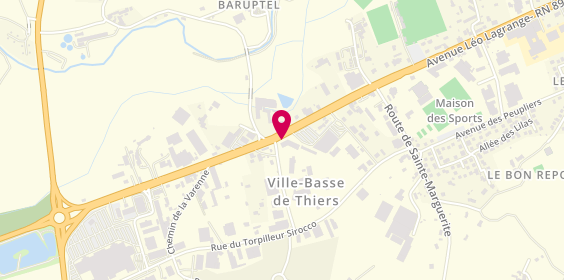 Plan de Pharmacie Mutualiste de Thiers, 36 Avenue du General de Gaulle, 63300 Thiers