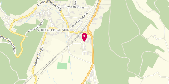Plan de Pharmacie CHBANI Véronique, Rue du Stade, 01510 Virieu-le-Grand