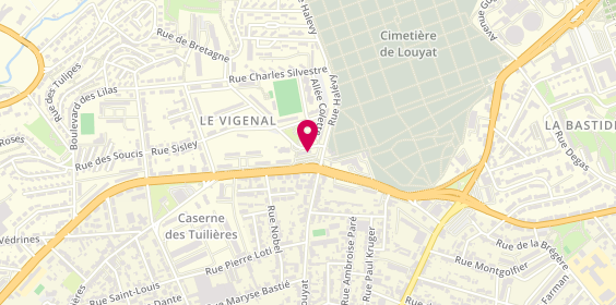 Plan de Pharmacie du Vigenal, 2 Boulevard du Vigenal, 87100 Limoges