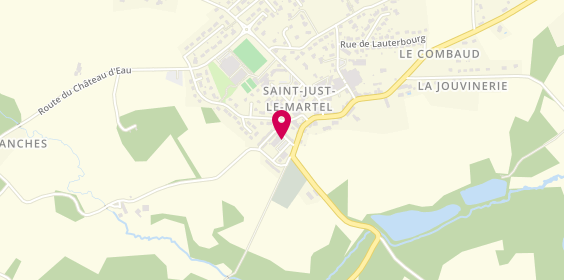 Plan de Pharmacie Saint Just, 1 Place Georges Wolinski, 87590 Saint-Just-le-Martel