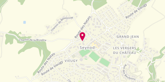 Plan de Pharmacie de Vieugy, 7 chemin de la Bruyère, 74600 Seynod
