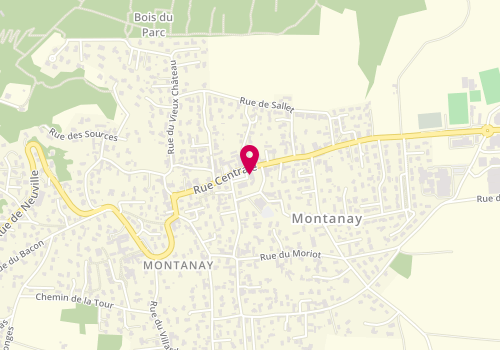 Plan de Pharmacie de Montanay, place de Poype, 69250 Montanay