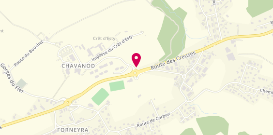 Plan de Pharmacie du Chavan, 8 Route du Crêt d'Esty, 74650 Chavanod