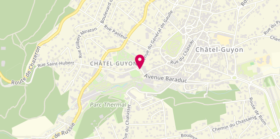 Plan de Pharmacie des Bains, Place Brosson, 63140 Châtel-Guyon