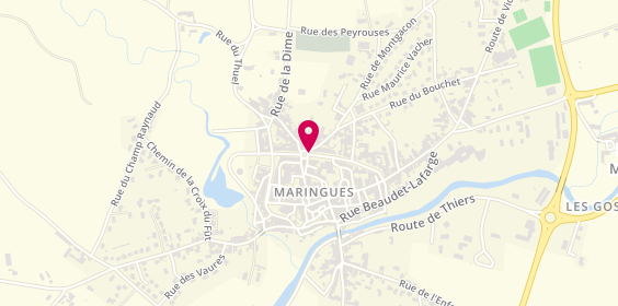 Plan de Pharmacie de la Fontaine, 18 Boulevard du Chery, 63350 Maringues