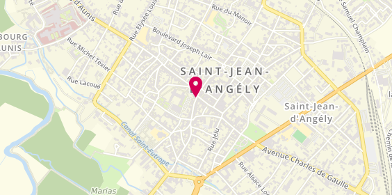 Plan de Pharmacie Angibeau-Junié, 4 Rue Bancs, 17400 Saint-Jean-d'Angély