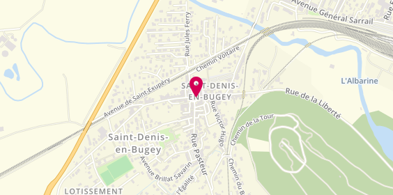 Plan de Pharmacie de Saint Denis, 1 Rue du Docteur Charcot, 01500 Saint-Denis-en-Bugey