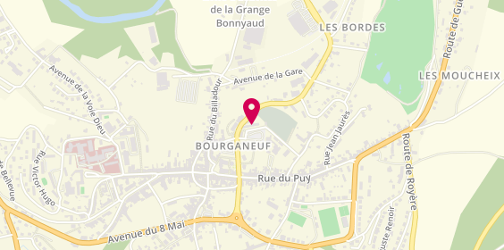 Plan de Pharmacie de la Tour, 8 Place du Champ de Foire, 23400 Bourganeuf