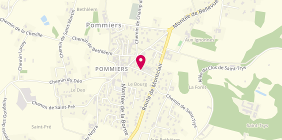 Plan de Pharmacie de Pommiers, Chemin Trézette, 69480 Pommiers