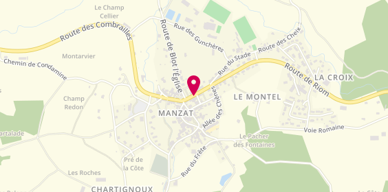 Plan de Pharmacie de Manzat, 3 Bis Route Riom, 63410 Manzat