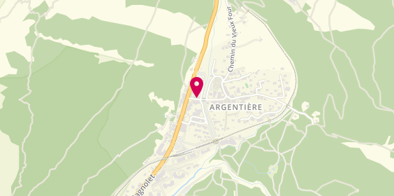 Plan de Pharmacie d'Argentière, 39 Route du Village, 74400 Chamonix-Mont-Blanc