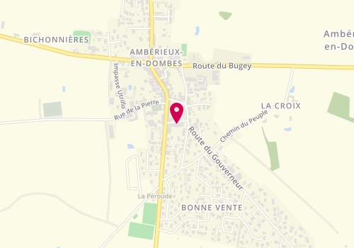 Plan de Pharmacie des Tours Ambarroises, Route de la Mairie Bâtiment, 01330 Ambérieux-en-Dombes