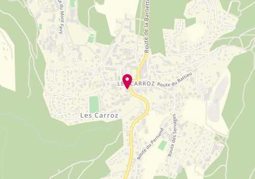 Plan de Pharmacie des Carroz, Lieu Dit Les Carroz
40 Place des Aravis, 74300 Arâches-la-Frasse