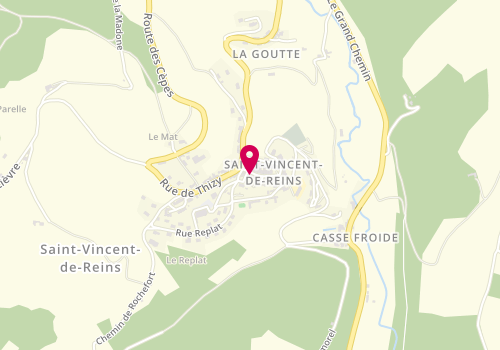 Plan de Pharmacie Lemeunier-Magimel, 2 Rue Centrale, 69240 Saint-Vincent-de-Reins