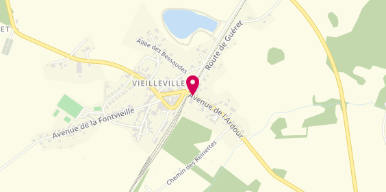 Plan de Pharmacie de Vieilleville, 4 Avenue de l'Ardour, 23210 Mourioux-Vieilleville