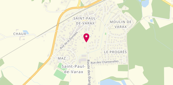 Plan de Pharmacie Durand Laurence, Centre du Village
336 Rue de la Dombes, 01240 Saint-Paul-de-Varax