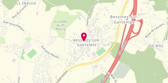 Plan de Pharmacie de Bessines, 12 Place de la Liberte, 87250 Bessines-sur-Gartempe