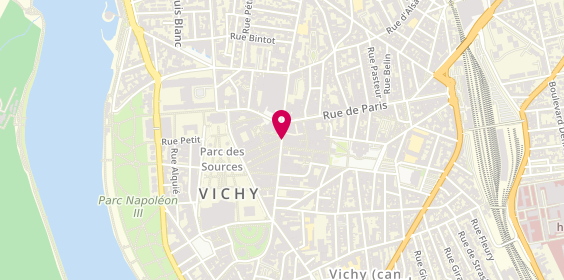 Plan de Pharmacie Centrale Vichy, 28 Rue Georges Clemenceau, 03200 Vichy