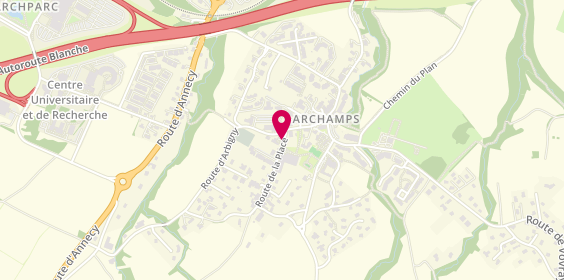Plan de Pharmacie Caracotch, 42 Route de la Place, 74160 Archamps