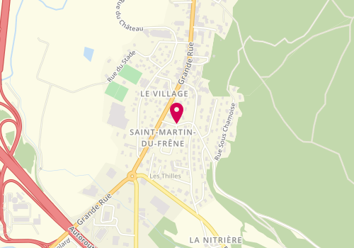Plan de Pharmacie de la Combe du Val, 2 Bis Route de Chamoise, 01430 Saint Martin Du Fresne
