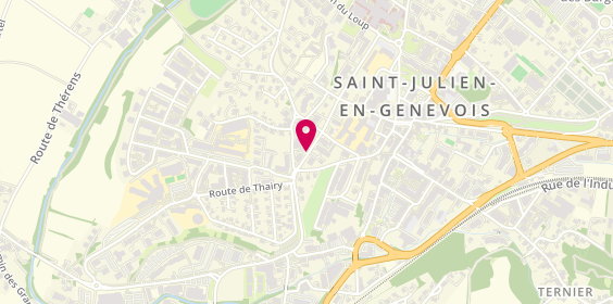Plan de Pharmacie des Acacias, 28 Avenue du Docteur Palluel, 74160 Saint-Julien-en-Genevois