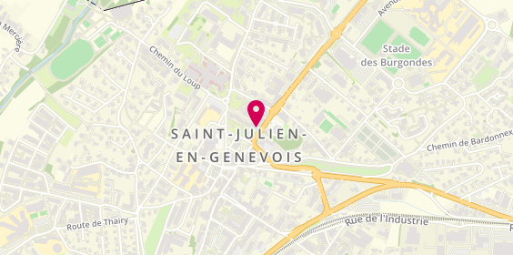 Plan de Pharmacie Centrale Espace Santé, 3 avenue de Genève, 74160 Saint-Julien-en-Genevois