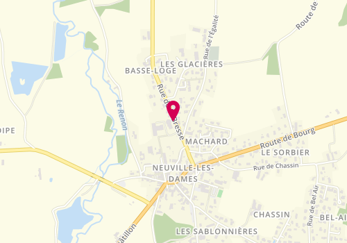 Plan de Pharmacie Gleizon, 241 Rue de la Bresse, 01400 Neuville-les-Dames