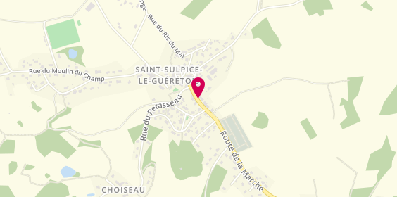 Plan de Alphega Pharmacie, 5 Route de la Marche, 23000 Saint-Sulpice-le-Guérétois