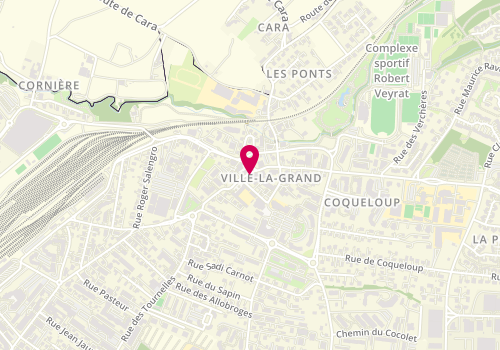 Plan de Pharmacie Nardin, 5 Rue du Commerce, 74100 Ville-la-Grand