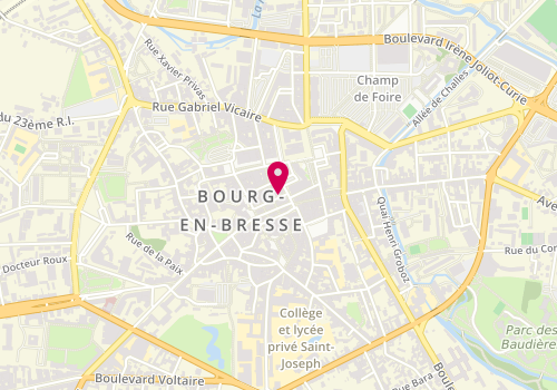 Plan de Pharmacie Pasteur, 19 Rue Notre Dame, 01000 Bourg-en-Bresse