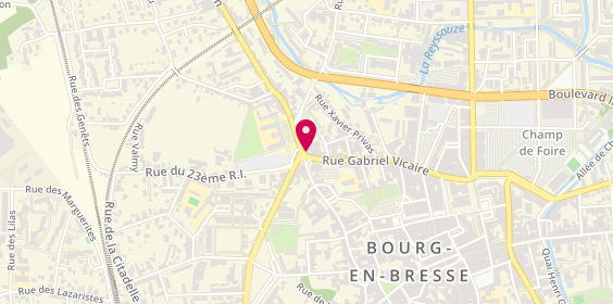 Plan de Pharmacie du Faubourg, 12 avenue de Mâcon, 01000 Bourg-en-Bresse