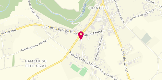 Plan de Pharmacie Bourrel, 2 Avenue du Stade, 03140 Chantelle