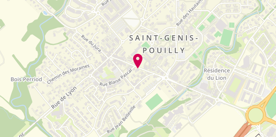 Plan de Pharmacie Lelièvre, 22 Rue de Geneve, 01630 Saint-Genis-Pouilly