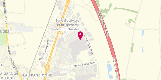 Plan de Pharmacie des Bouchardes, Pharmacie des Bouchardes
Centre Commercial, 71680 Crêches-sur-Saône