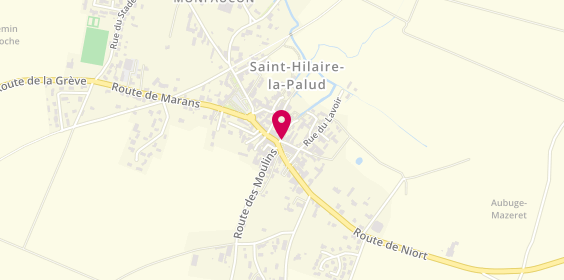 Plan de Pharmacie de la Palud, 20 place de l'Église, 79210 Saint-Hilaire-la-Palud