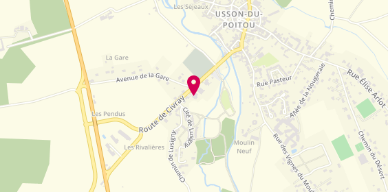 Plan de Pharmacie de la Clouère, 5 Bis Route Civray, 86350 Usson-du-Poitou