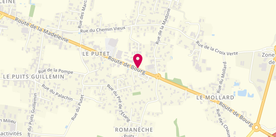 Plan de Pharmacie de la Madeleine, 387 Route de Bourg, 01750 Replonges