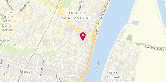 Plan de Pharmacie PETIT Christophe, Residence Saint Antoine
37 Place Gardon, 71000 Mâcon