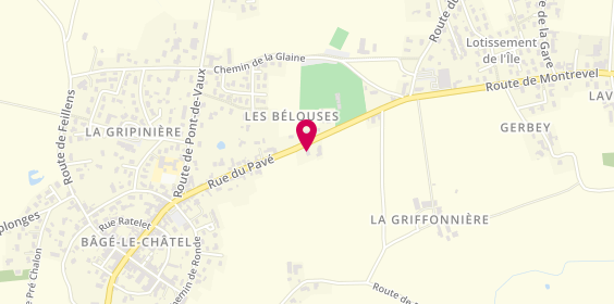 Plan de Pharmacie des Bâgé, 300 Route de Montrevel, 01380 Bâgé-Dommartin