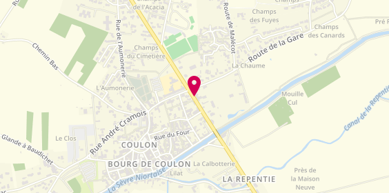 Plan de Pharmacie du Marais, 9 Route de Niort, 79510 Coulon