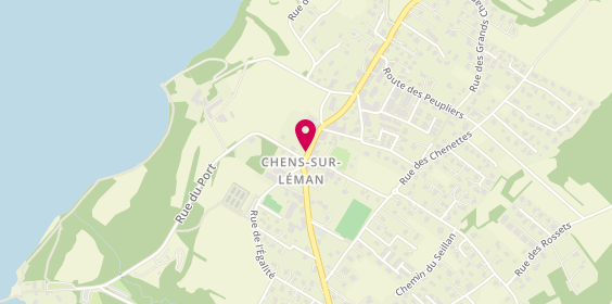 Plan de Pharmacie de Chens, 1285 Rue du Léman, 74140 Chens-sur-Léman