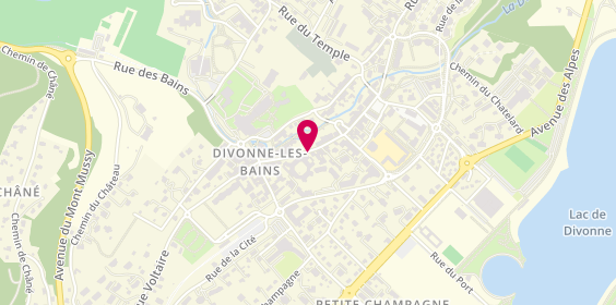 Plan de Pharmacie Centrale, 132 Rue Grande Rue, 01220 Divonne-les-Bains