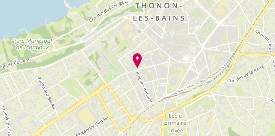 Plan de Aprium Pharmacie, 11 Avenue du Général de Gaulle, 74200 Thonon-les-Bains