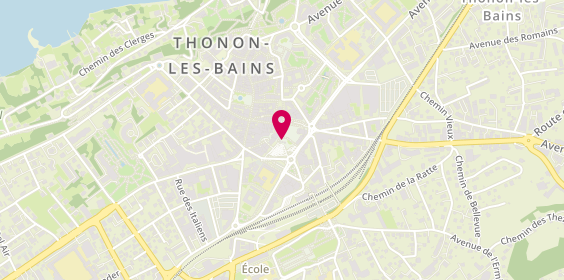 Plan de Pharmacie Delécluse, Pharmacie des Arts
18 Rue des Arts, 74200 Thonon-les-Bains