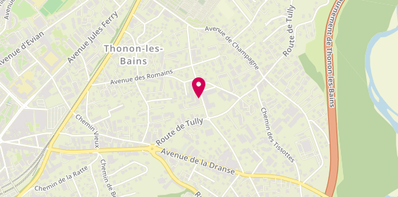 Plan de Pharmacie du Chatelard, 8 avenue du Châtelard, 74200 Thonon-les-Bains