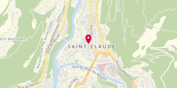 Plan de Pharmacie Centrale, 25 Rue du Marche, 39200 Saint-Claude
