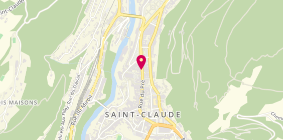 Plan de Pharmacie Duchêne, 55 Rue du Pré, 39200 Saint-Claude