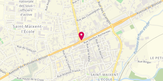 Plan de Pharmacie de la Porte Chalon, 64 Avenue Gambetta, 79400 Saint-Maixent-l'École