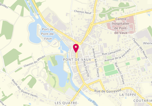 Plan de Pharmacie Surace, 14 Rue Marechal Lattre de Tassigny, 01190 Pont-de-Vaux